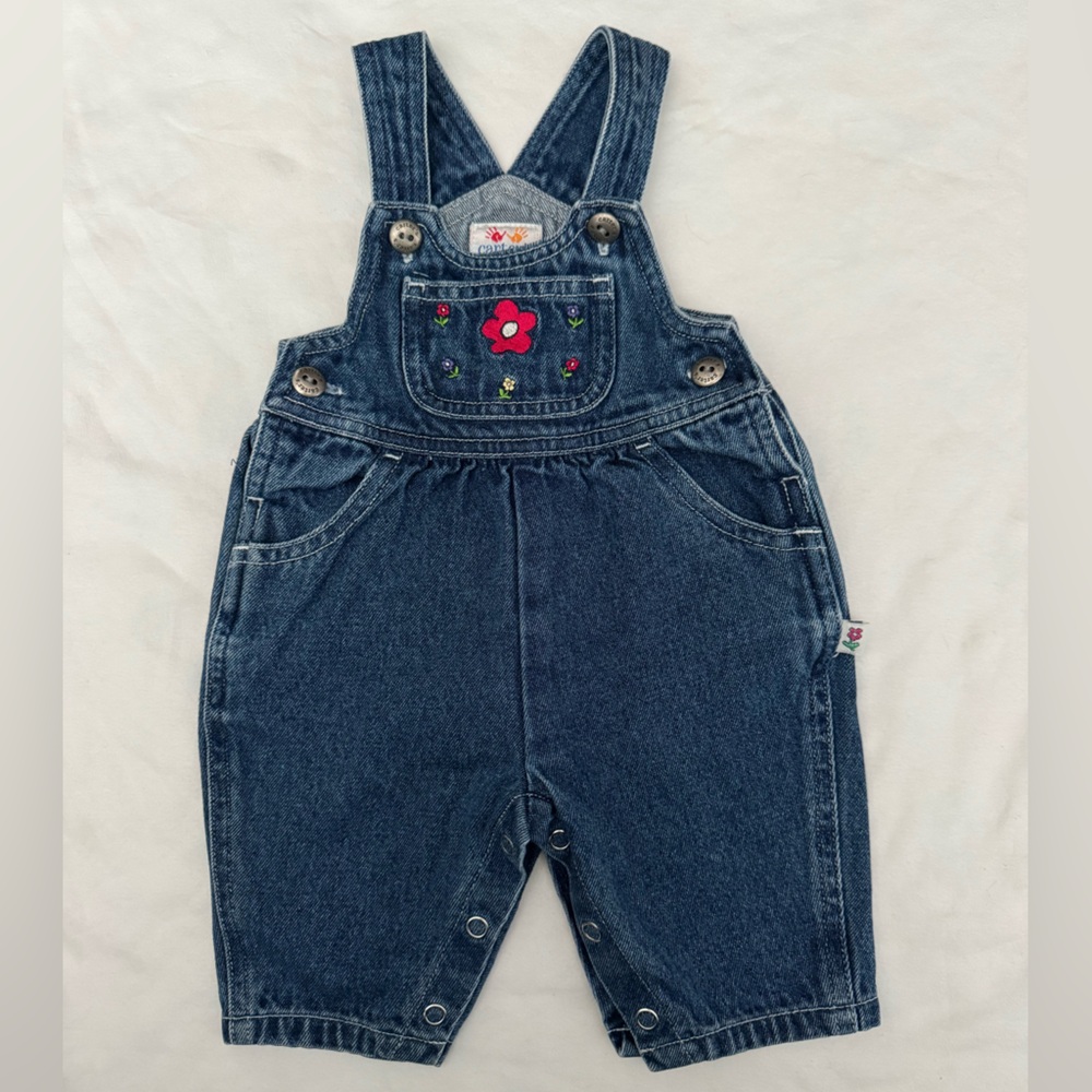 Vintage Y2K Carter's Blue Denim Overalls 0-3 Months